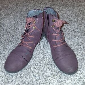Women's Maroon Ankle Boots